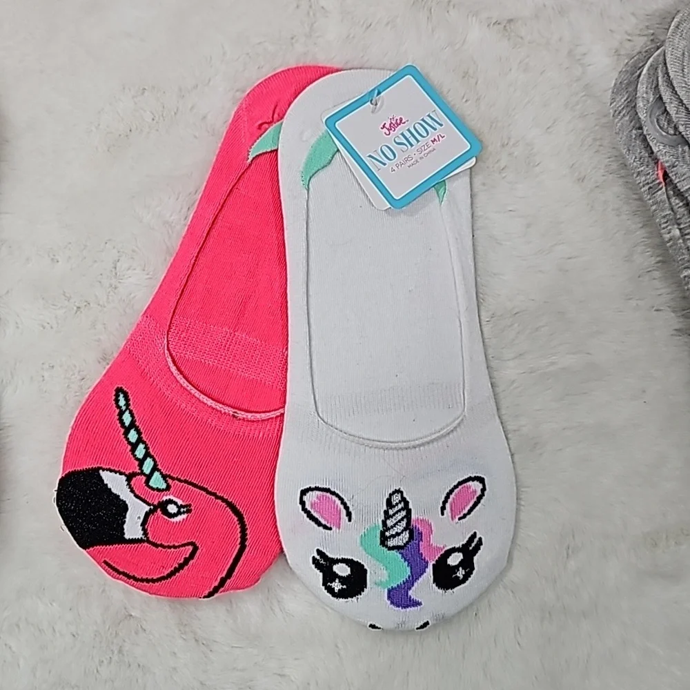 Justice No Show Size ML Socks 7 pairs